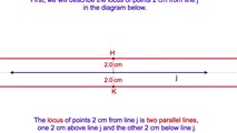 9-8. The Locus of Points at a Fixed Distance from a Given Line and at a Fixed Distance from a Point on the Given Line