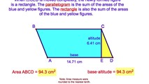 5-5. The Derivation of the Area of a Parallelogram