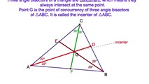 6-29. The Incenter of a Triangle