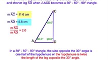 7-20. The 30 – 60 – 90 Degree Right Triangle