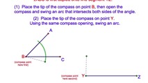 11-4. How to Copy an Angle Using a Compass and Straightedge